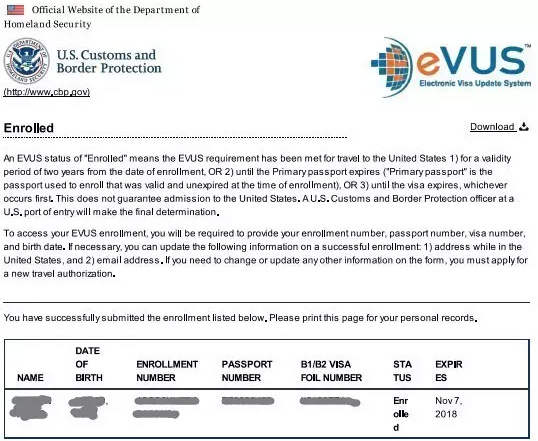 注重：持十年美国签证前往塞班，，，，，，必需挂号EVUS!
