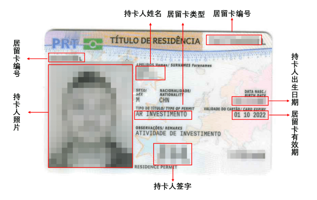 葡萄牙新版黄金居留卡出炉！为应对疫情，，，，，首张居留卡有用期将改为两年