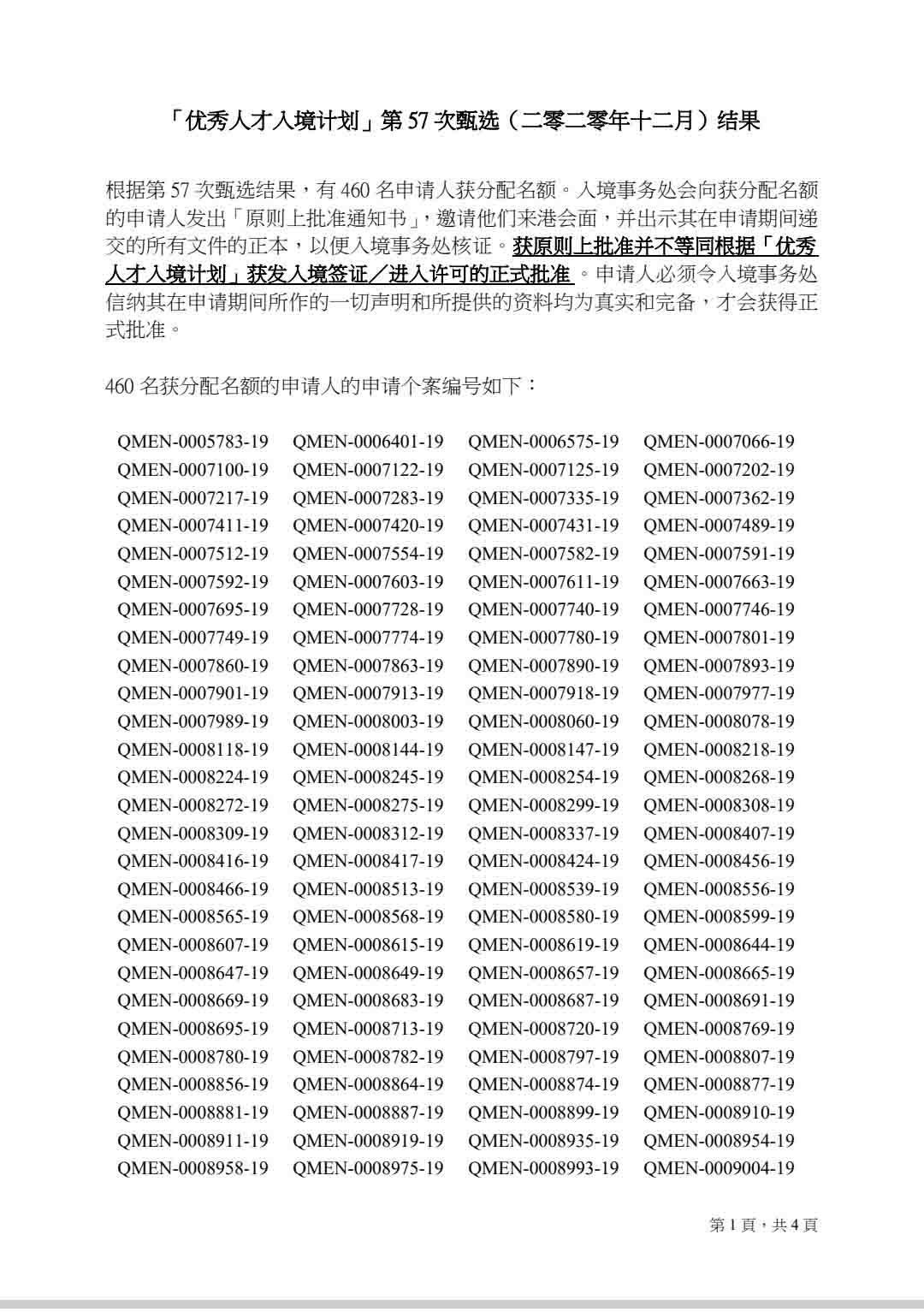 速看！香港优才妄想第57次甄选名单出炉
