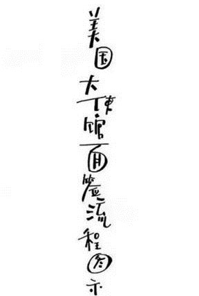 牛人手绘美国签证面签流程图，，手把手教你办美国签证